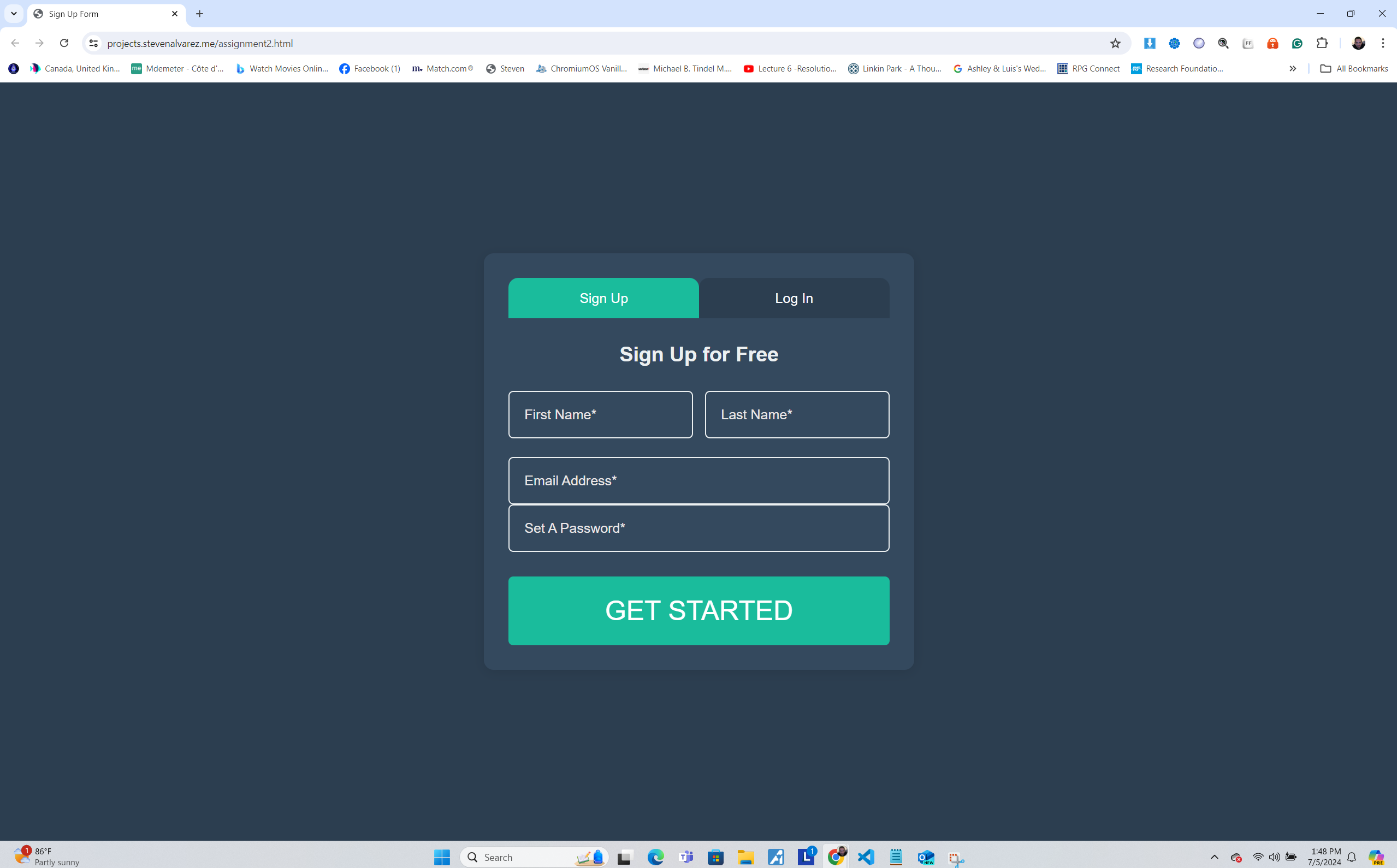 Login Example